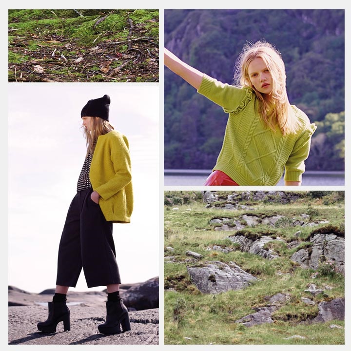 Verdes campestres y amarillos cálidos