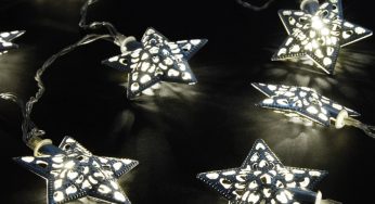 Luces de Navidad con estrellas