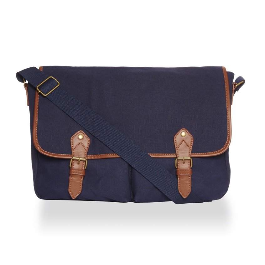 Satchel azul de hombre