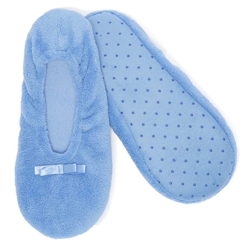 Pantuflas calentitas en color azul claro - pantuflas