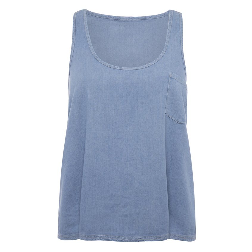 Camiseta vaquera sin mangas