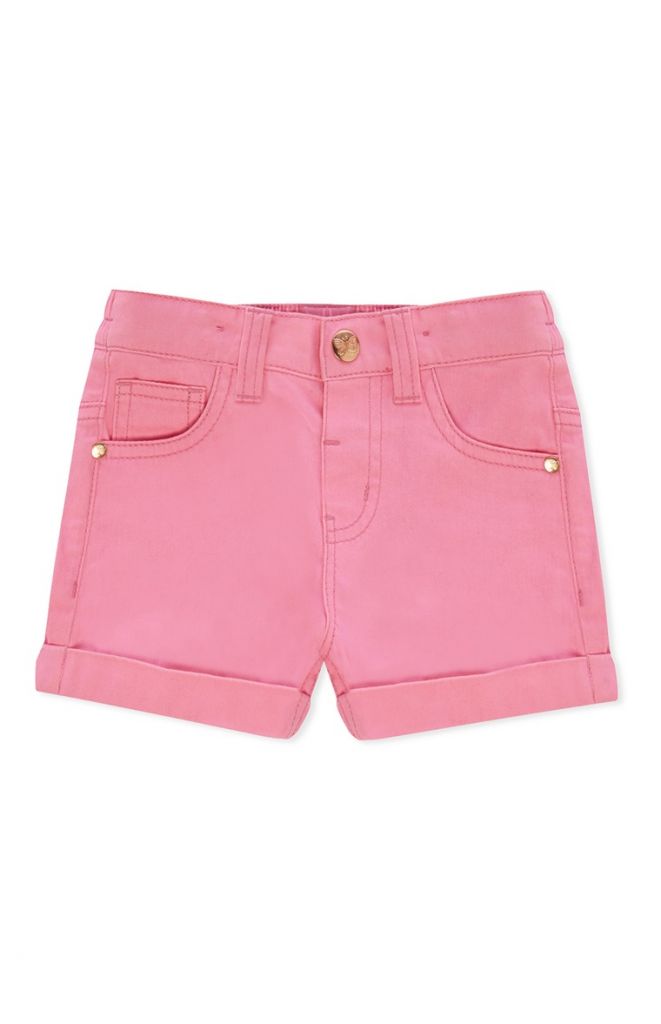 Pantalón corto de sarga rosa