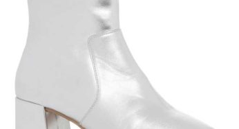 Botines plateados Mujer