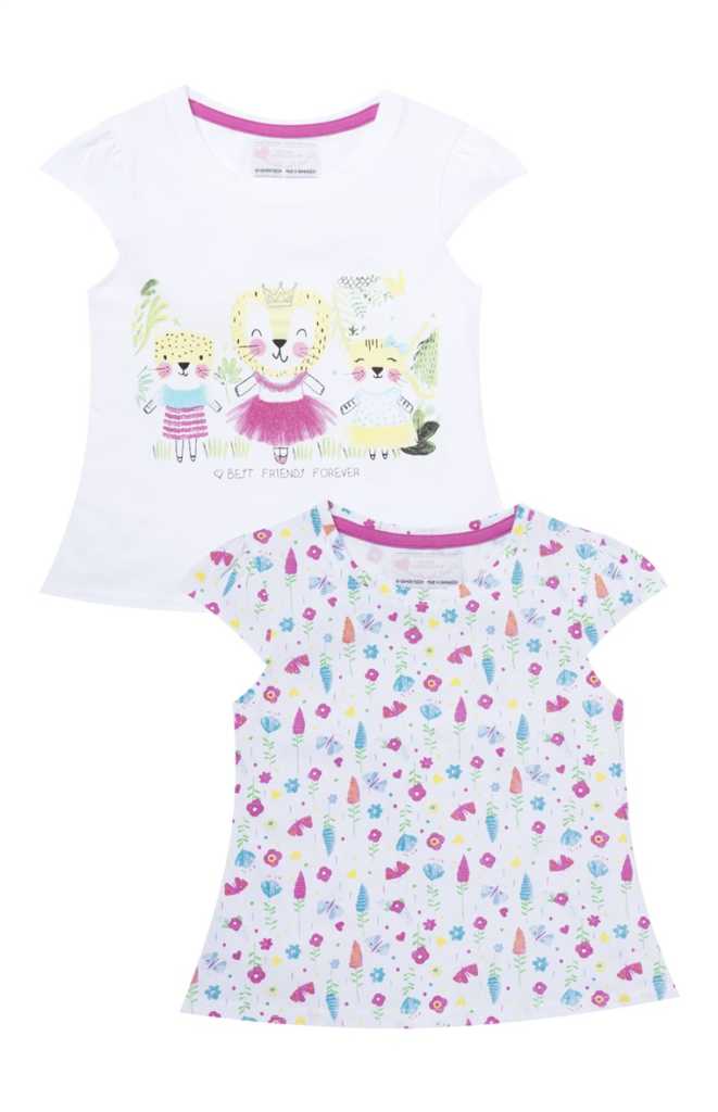 Pack de 2 camisetas estampadas