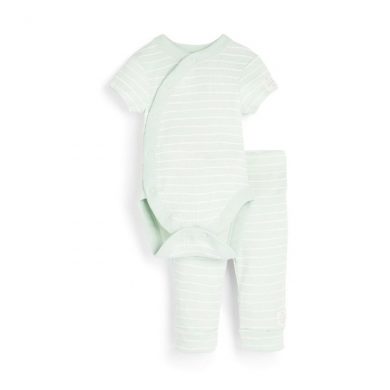 Básicos versátiles para el guardarropa de tu pequeño - primark baby sage green bodysuit and leggings set 2 piece 6 8 9 50783 thumb
